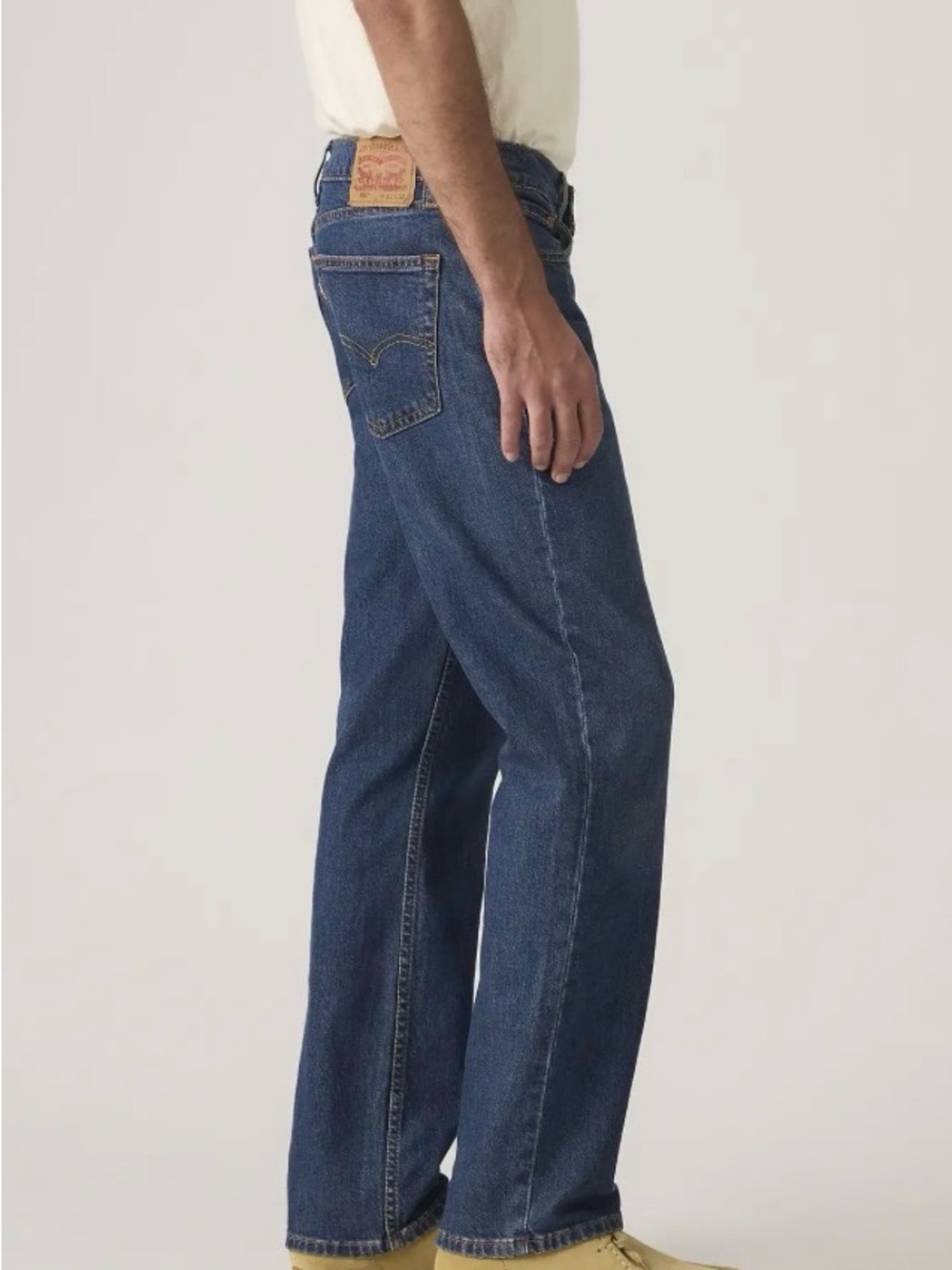 Levi's Men's 514 Straight Stretch Jeans - Dark Wash Denim Blue - 33 X 34 NWT - Picture 3 of 6